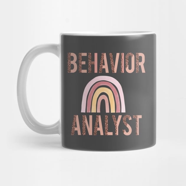 Behavior Analyst apparel or gift for every BA, BCBA or ABA Therapy student. Behavior Analyst appreciation gift by The Mellow Cats Studio